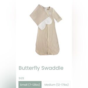 Butterfly Swaddle Small (7-12lbs) / Oat